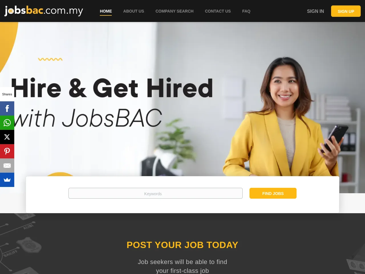 JOBSBAC screenshot JOBSBAC website screenshot