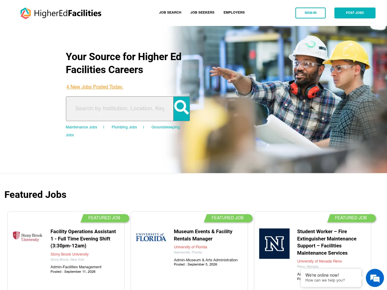 HigherEdFacilities screenshot HigherEdFacilities website screenshot