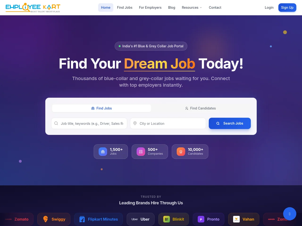 EmployeeKart screenshot EmployeeKart website screenshot