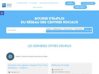 Bourse d'emploi du réseau des centres sociaux screenshot preview