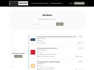 Career Upgrader Jobs screenshot preview Career Upgrader Jobs screenshot preview