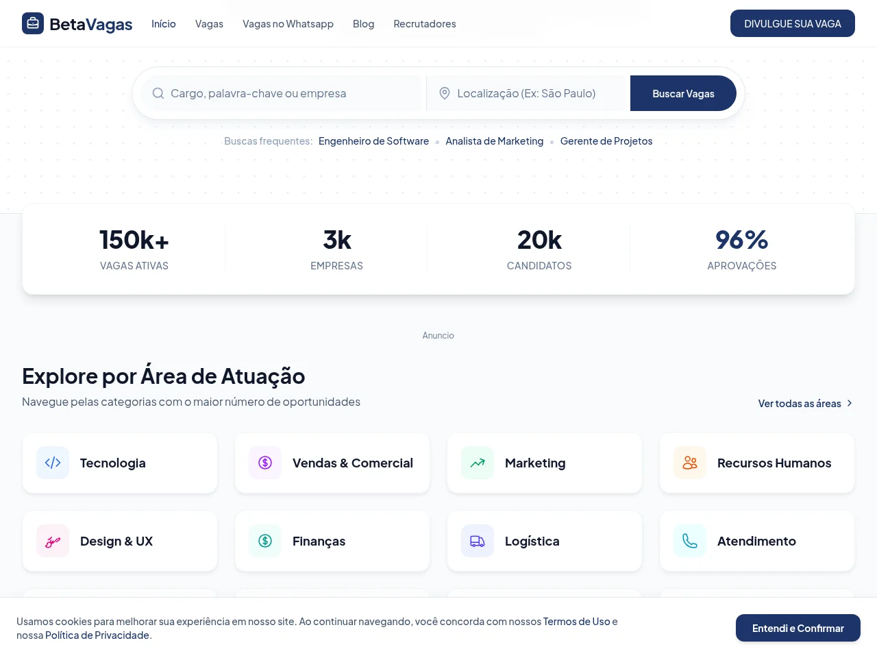 BetaVagas website screenshot