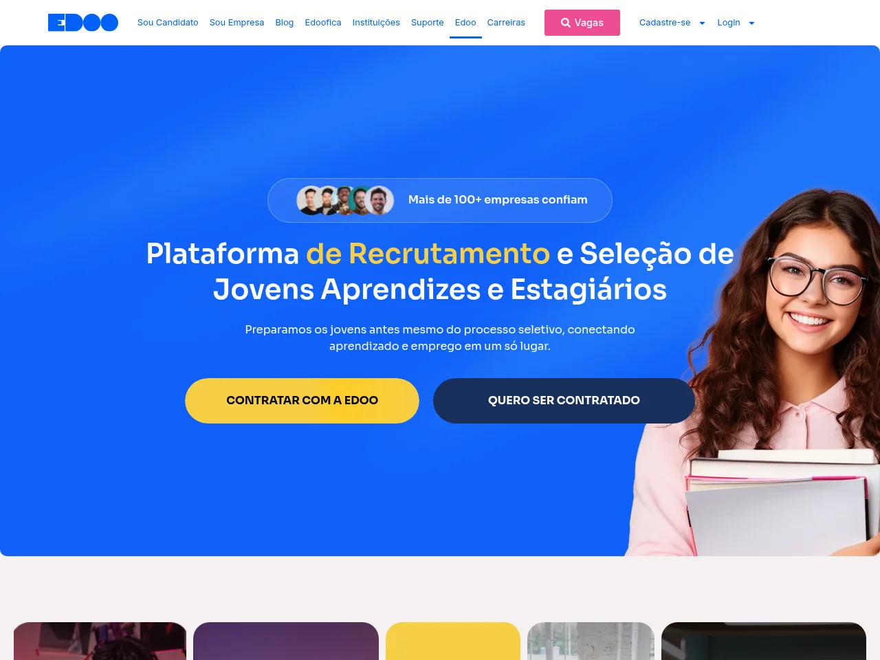 Edoo website screenshot