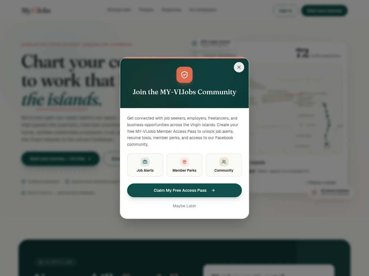 MyVIJobs website screenshot