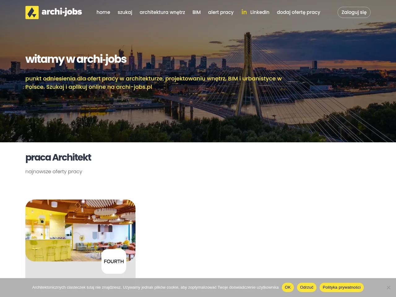 Archi-Jobs screenshot Archi-Jobs website screenshot