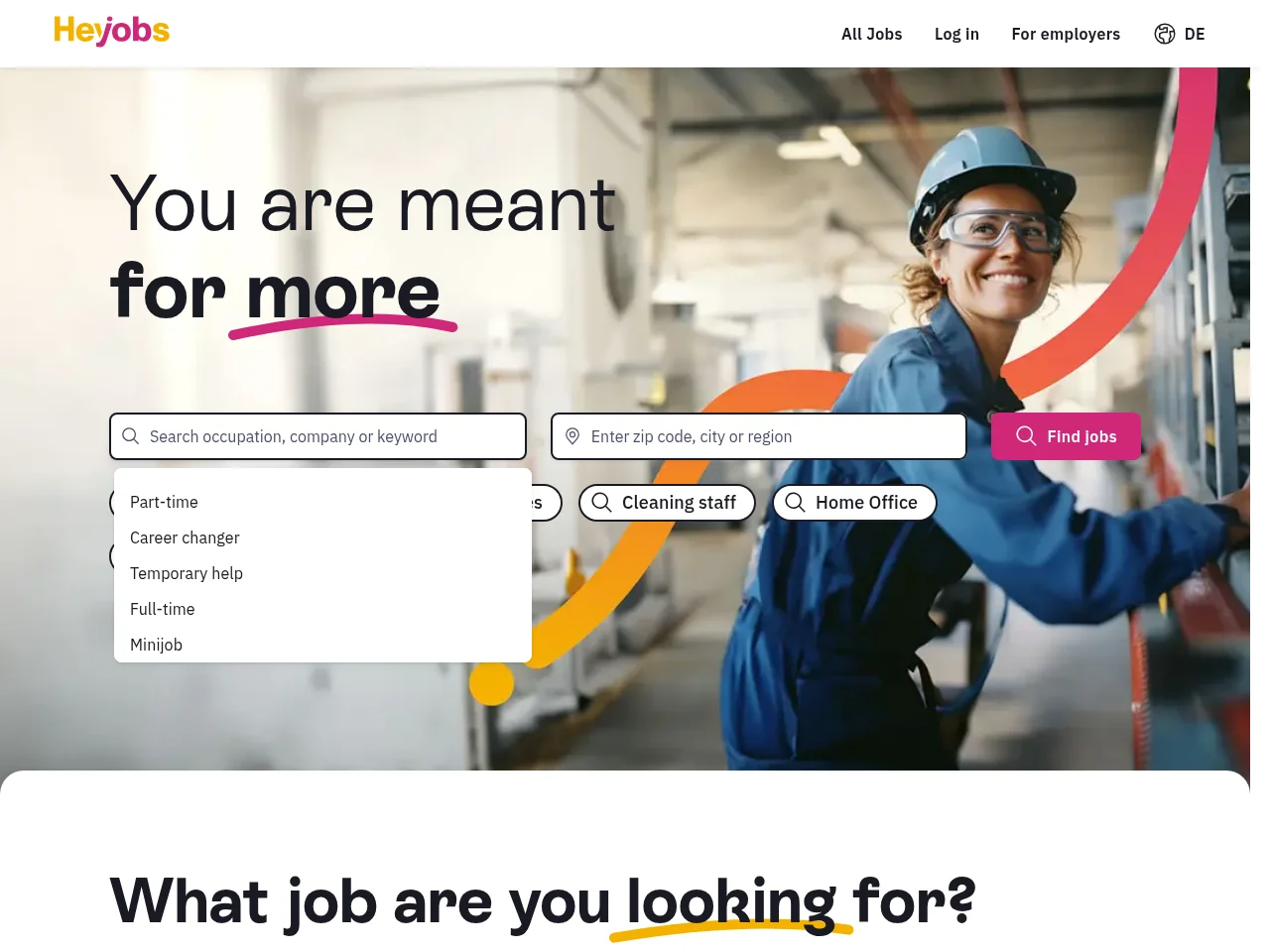 HeyJobs screenshot HeyJobs website screenshot