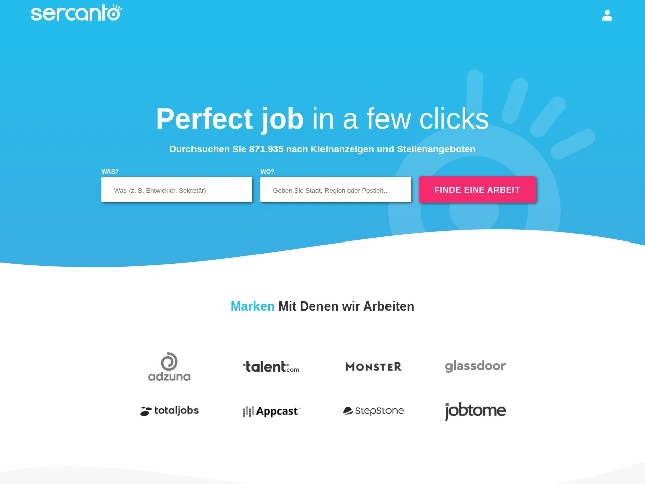 Sercanto screenshot Sercanto website screenshot