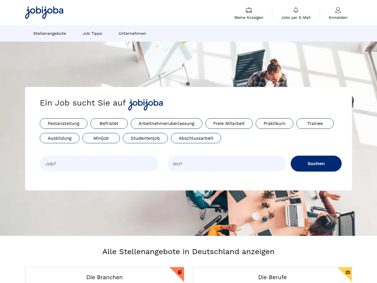 JobiJoba screenshot JobiJoba website screenshot