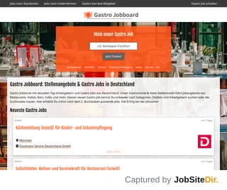 Gastro Jobboard screenshot preview