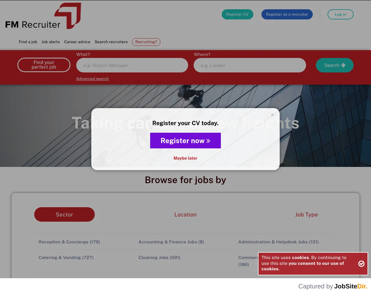 FM Recruiter screenshot FM Recruiter website screenshot