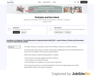Switch Education Jobs screenshot preview