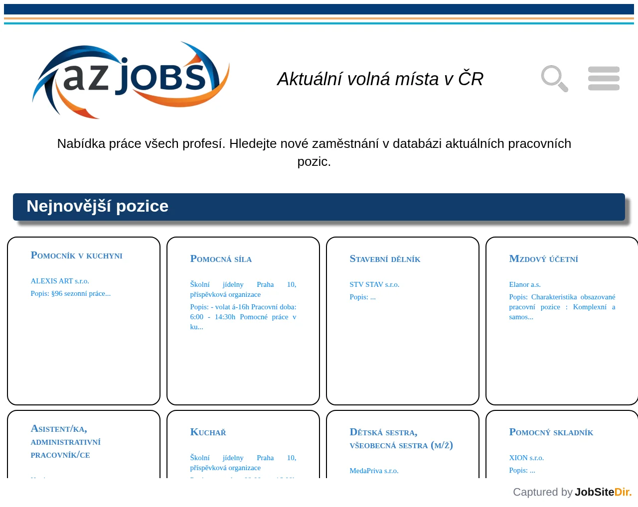 azJobs screenshot azJobs website screenshot