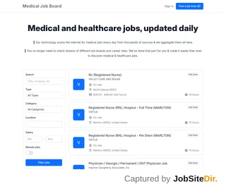 Medical Job Board screenshot preview Medical Job Board screenshot preview