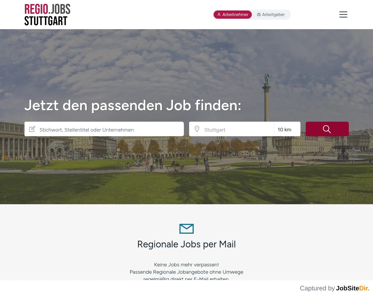 REGIO STUTTGART website screenshot
