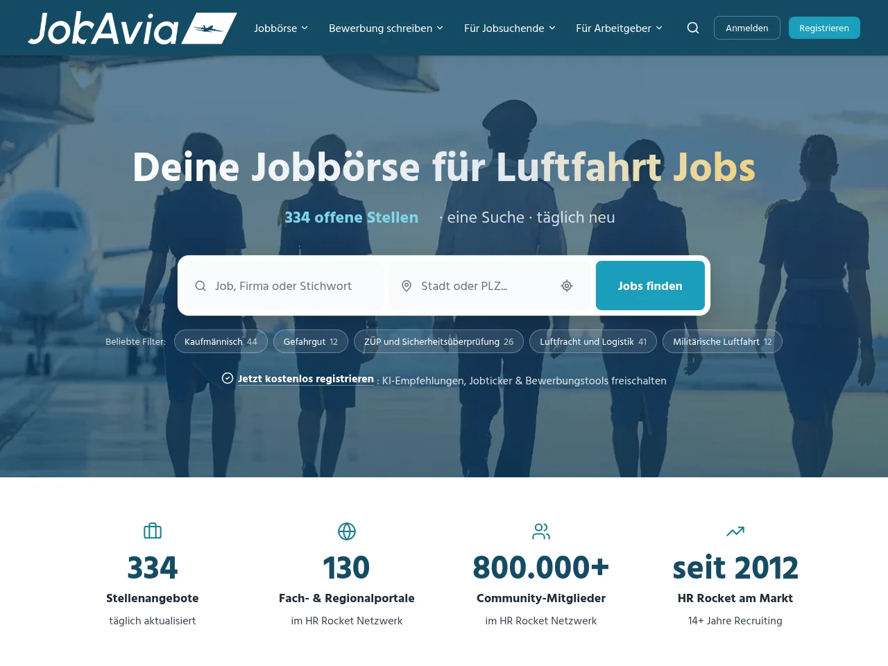 Jobavia screenshot Jobavia website screenshot