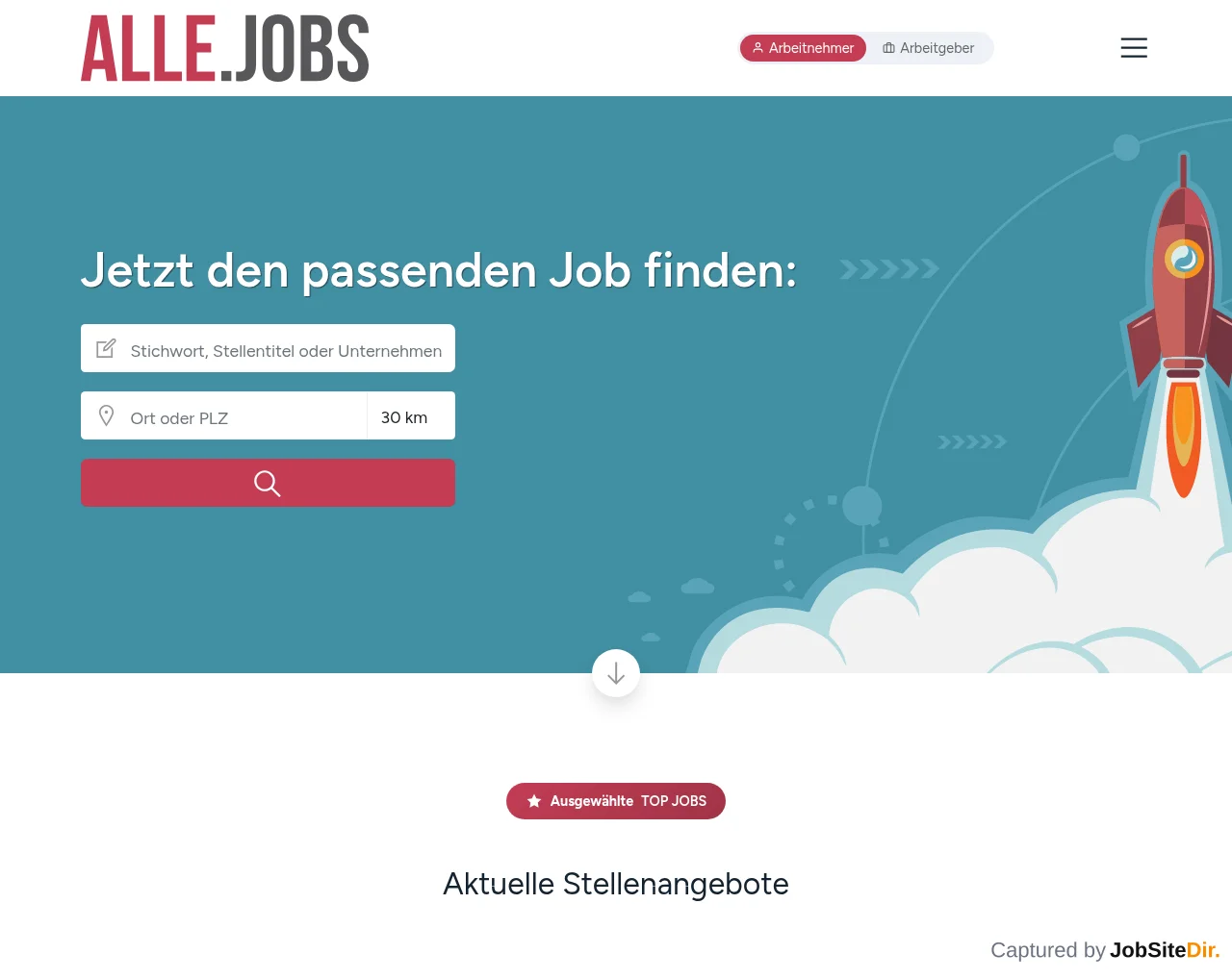 ALLE screenshot ALLE website screenshot