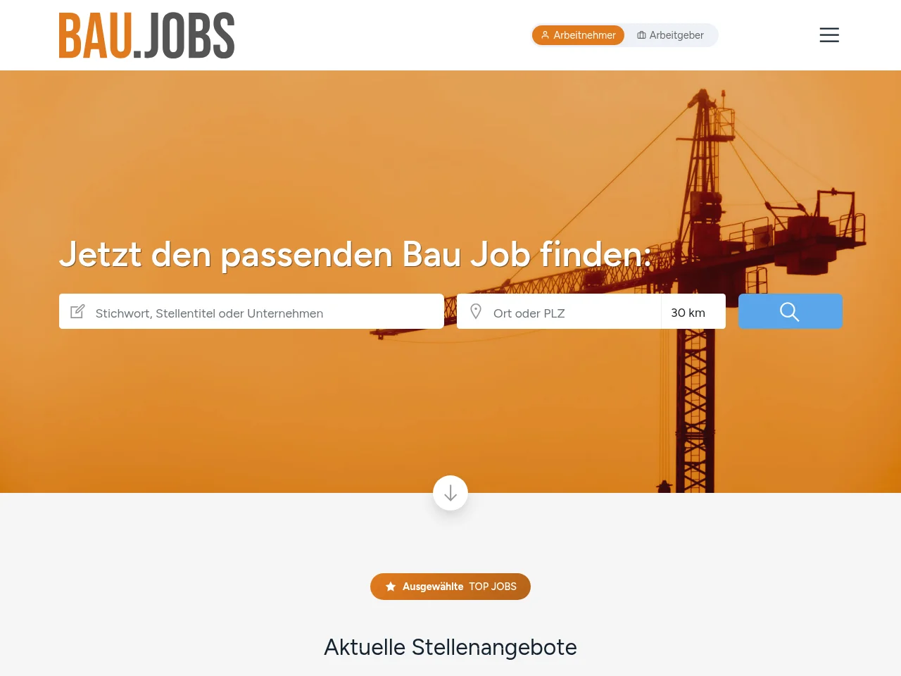 BAU website screenshot