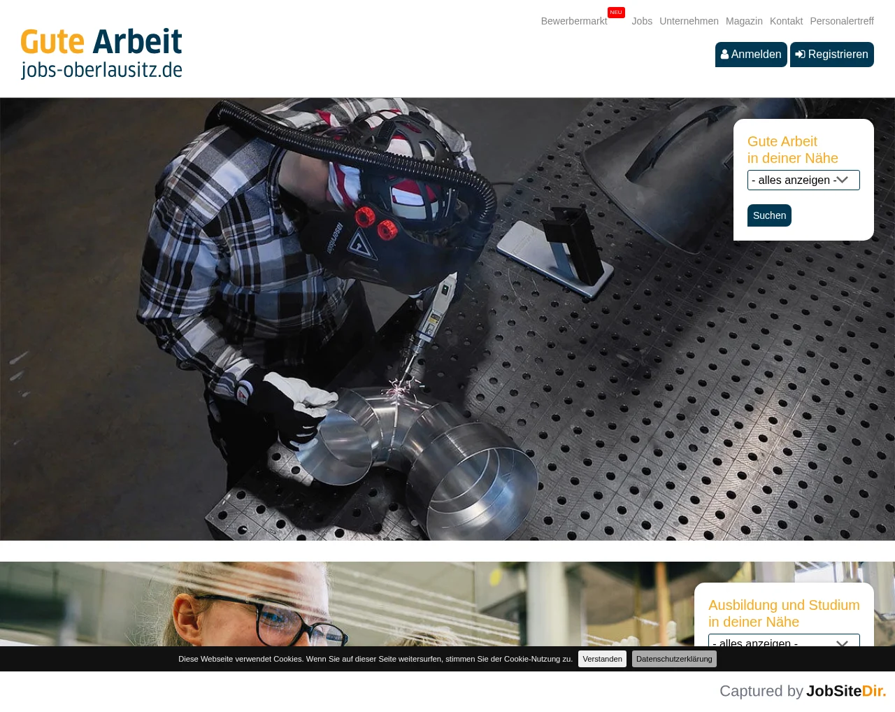 Jobs Oberlausitz screenshot Jobs Oberlausitz website screenshot