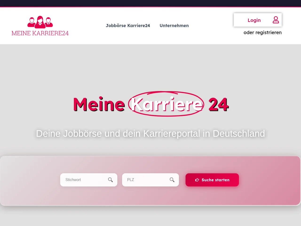 Meine Karriere 24 website screenshot