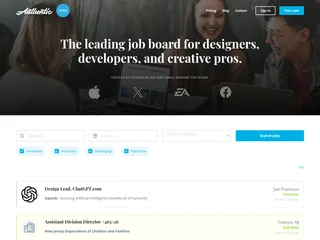 Authentic Jobs screenshot preview Authentic Jobs screenshot preview