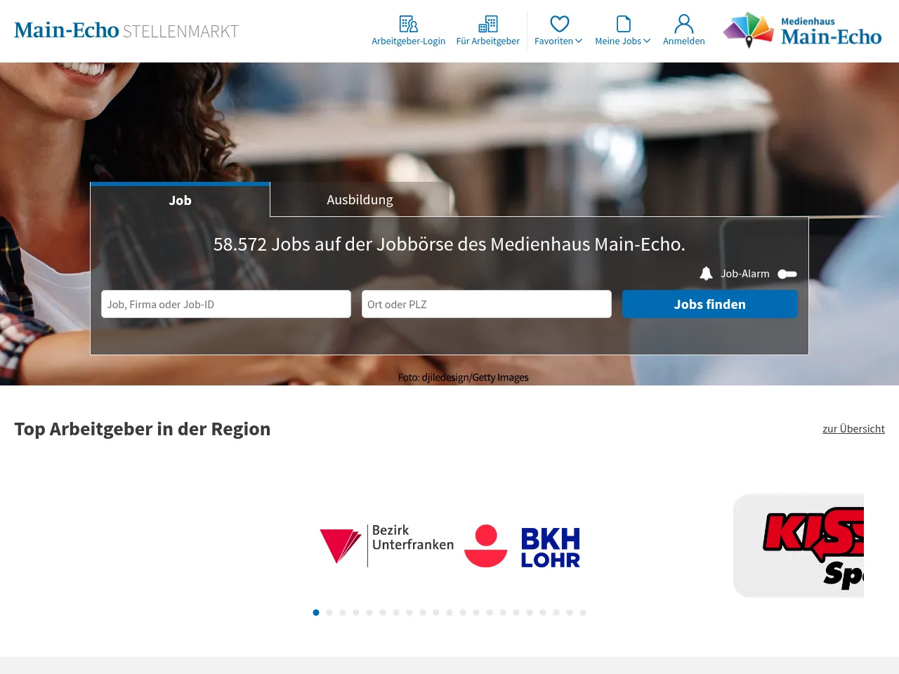 jobs website screenshot