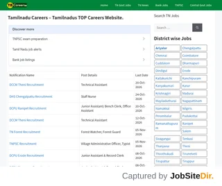 Tamilnadu Careers screenshot preview Tamilnadu Careers screenshot preview