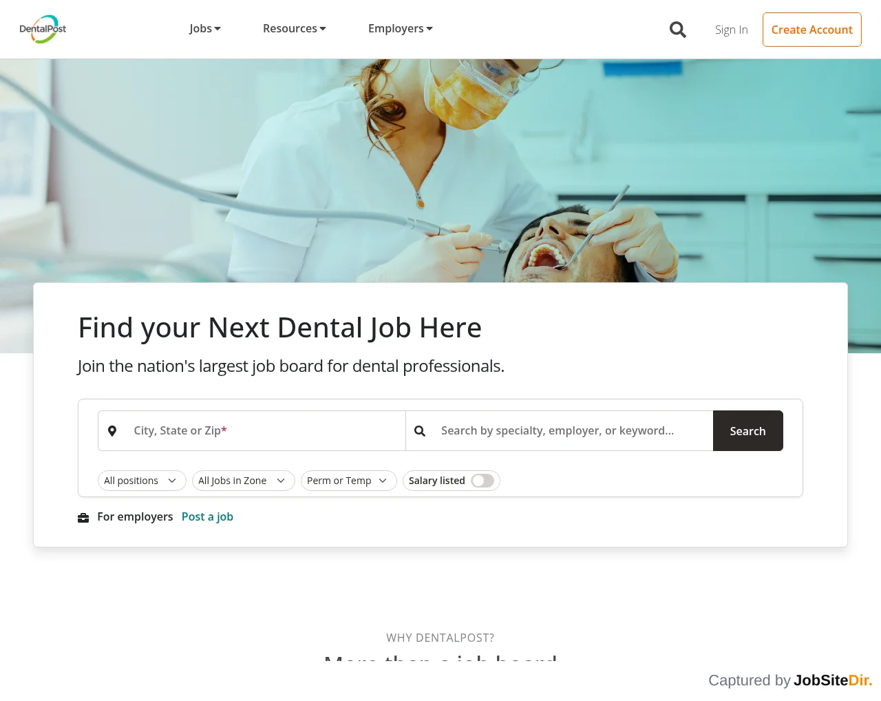 DentalPost screenshot DentalPost website screenshot