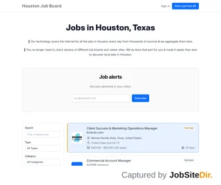 Houston Job Board screenshot preview