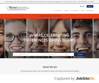 PharmaDiversity Jobs Board screenshot preview