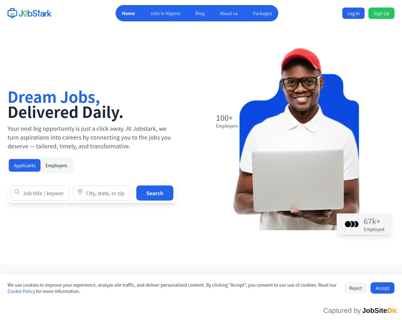 JobStark screenshot JobStark website screenshot