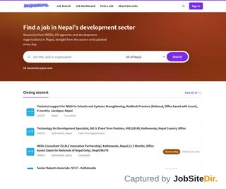 DevJobsNepal screenshot preview DevJobsNepal screenshot preview