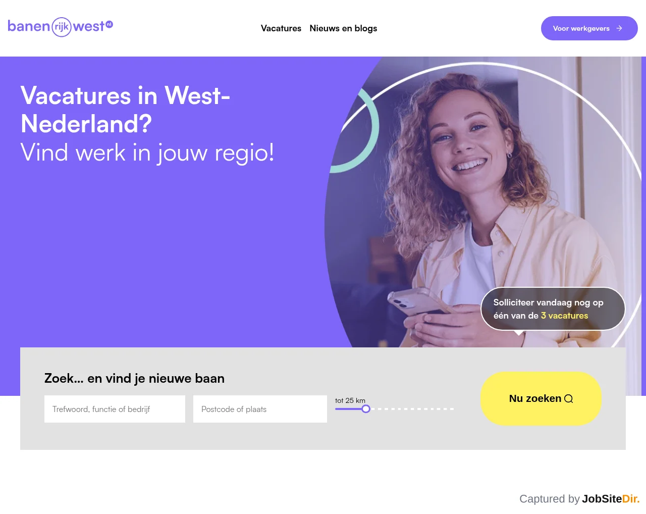 Banenrijkwest screenshot Banenrijkwest website screenshot