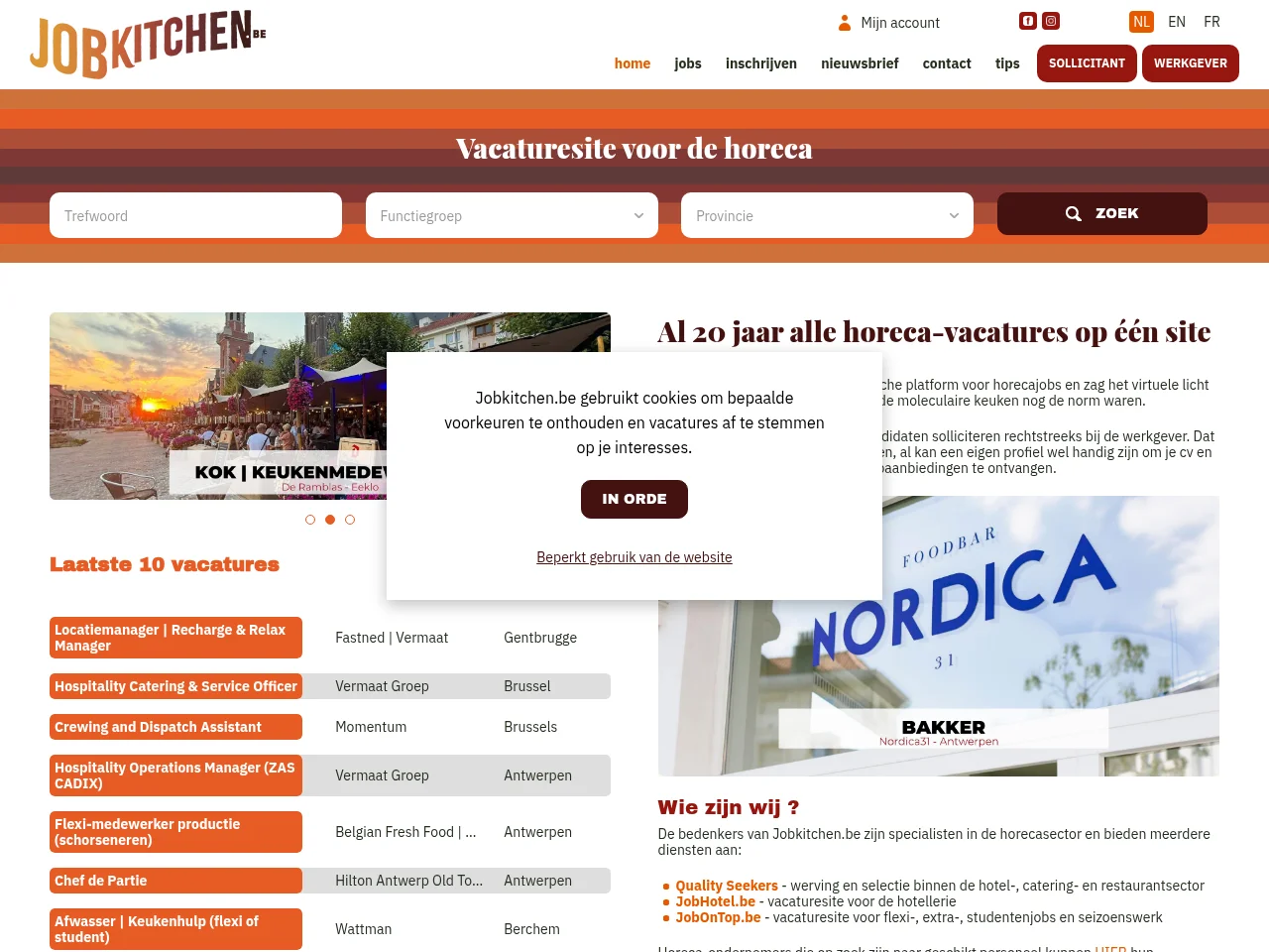 Jobkitchen website screenshot