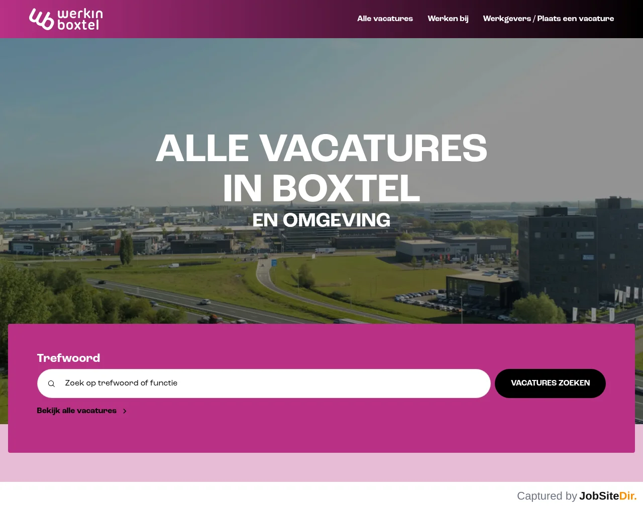 WerkinBoxtel screenshot WerkinBoxtel website screenshot