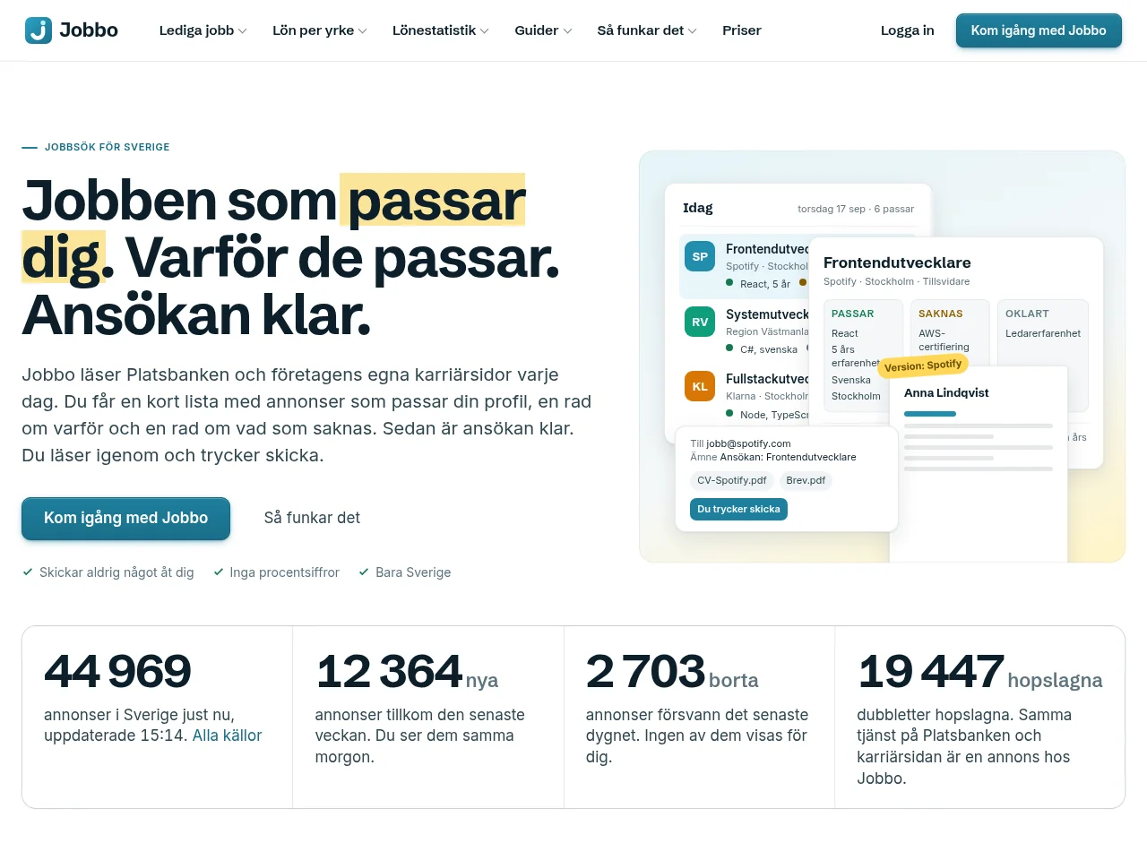 Jobbo screenshot Jobbo website screenshot