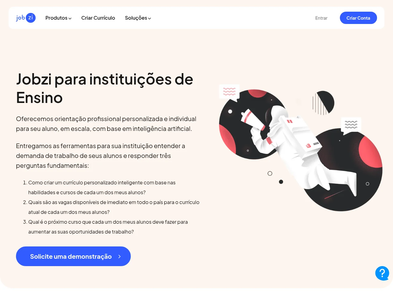 Jobzi website screenshot