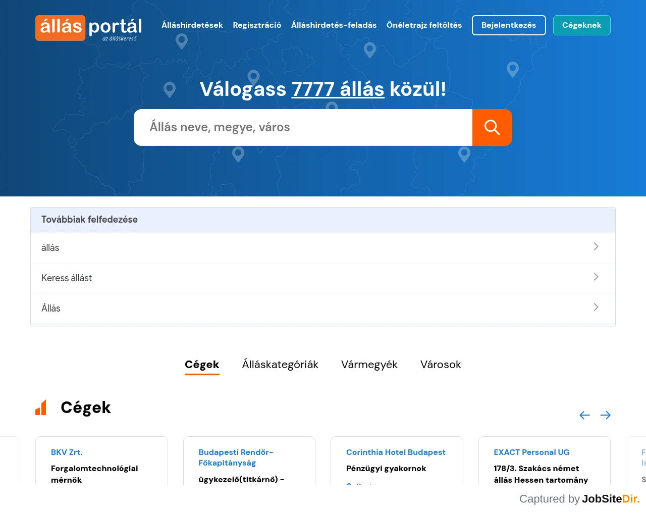 Allás Portal screenshot Allás Portal website screenshot