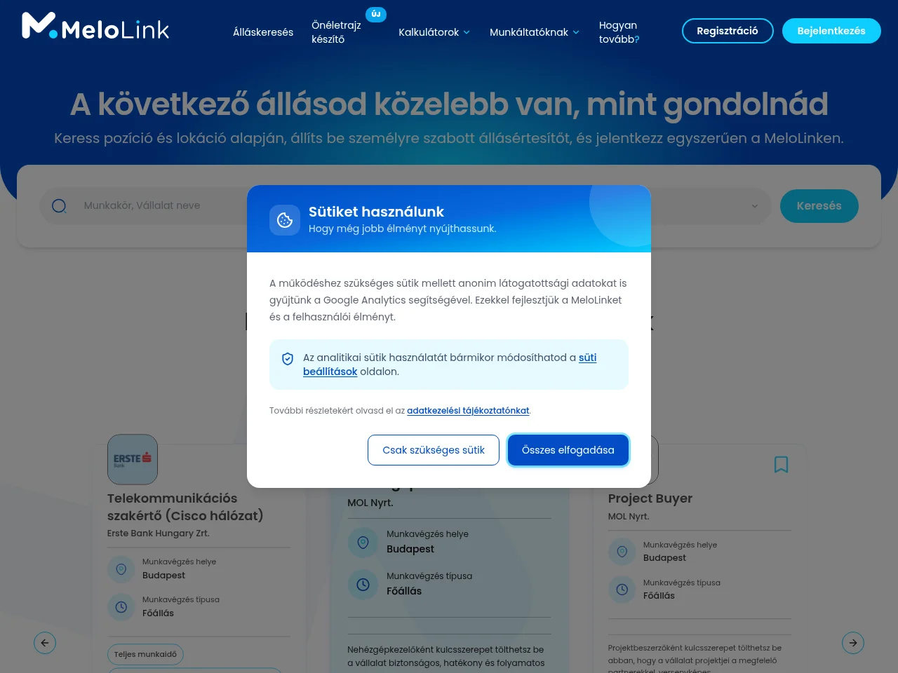 MeloLink website screenshot