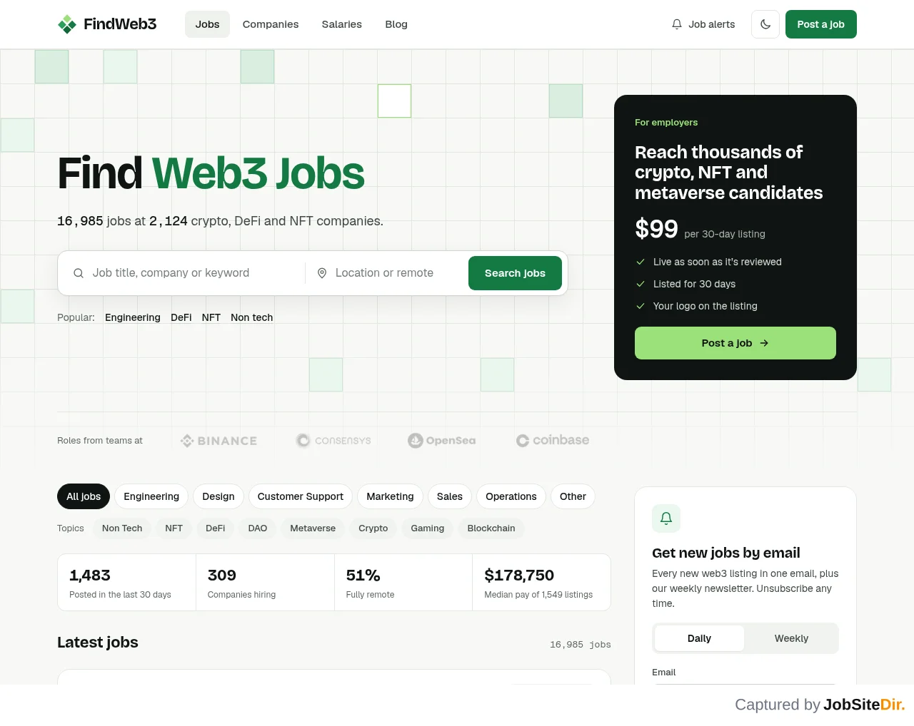 Find Web3 screenshot Find Web3 website screenshot