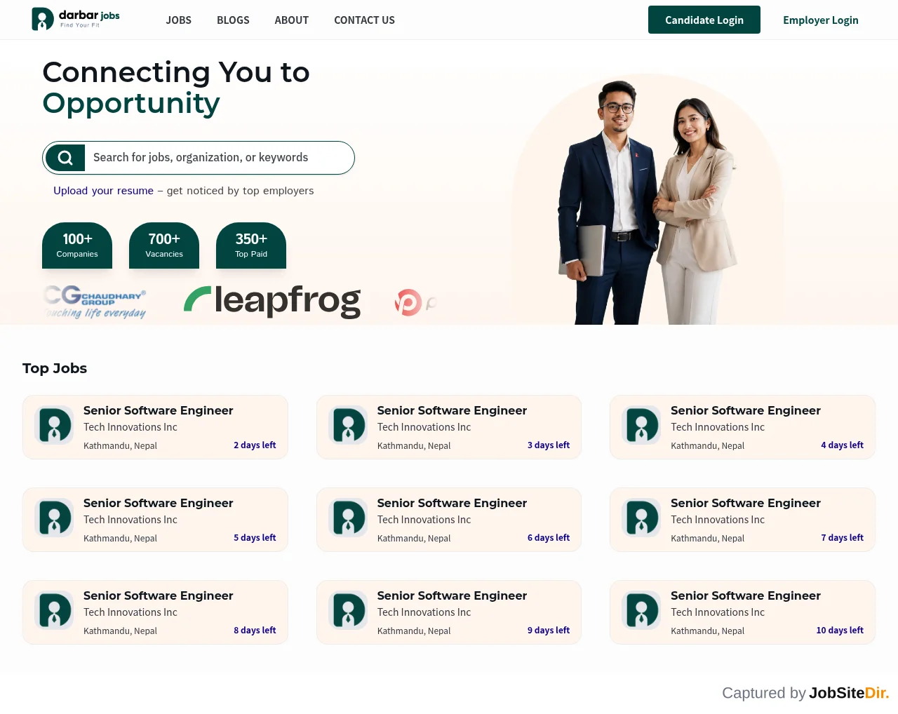 DarbarJob screenshot DarbarJob website screenshot