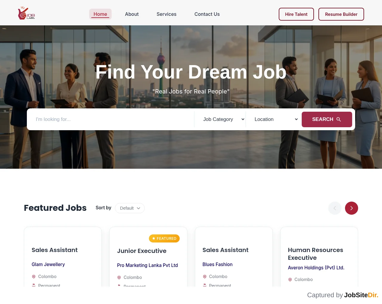 Job Labs screenshot Job Labs website screenshot