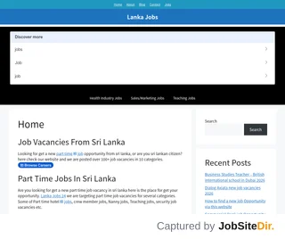 Lanka Jobs 24 platform preview Lanka Jobs 24 platform preview