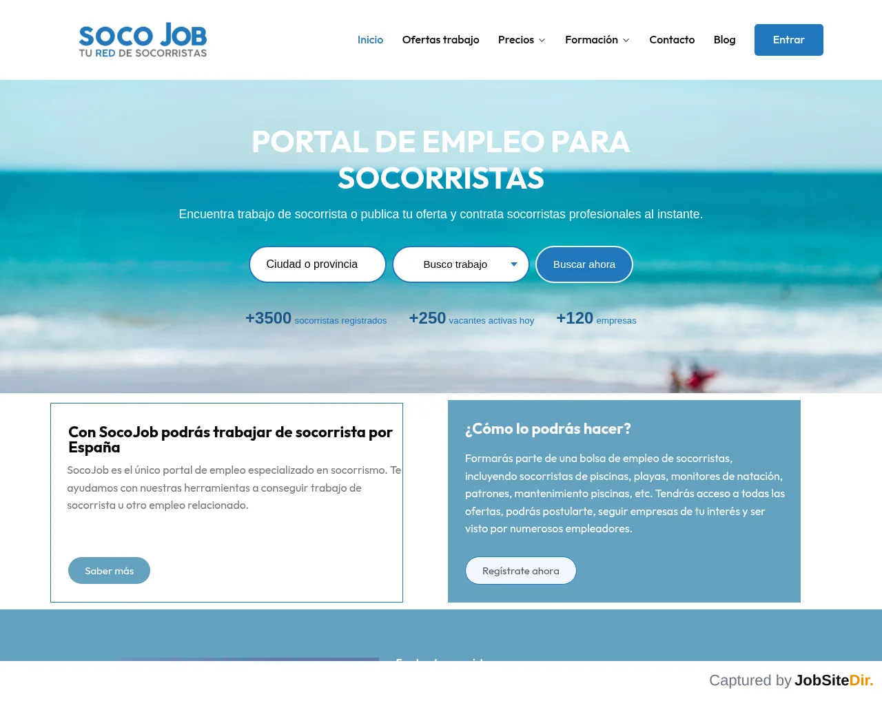 SocoJob screenshot SocoJob website screenshot