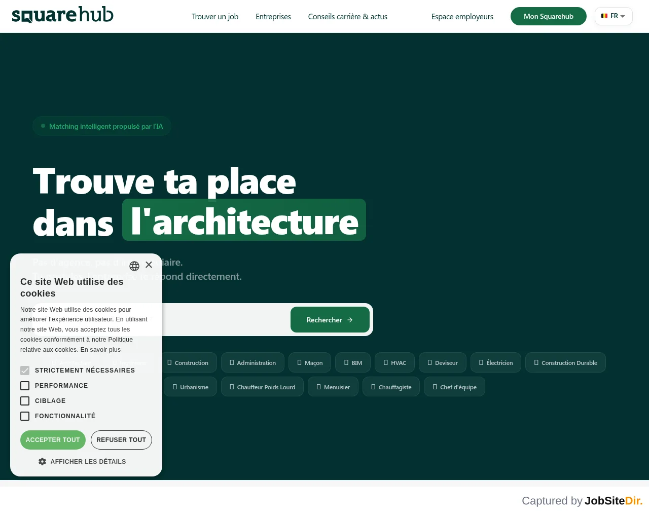 Squarehub screenshot Squarehub website screenshot
