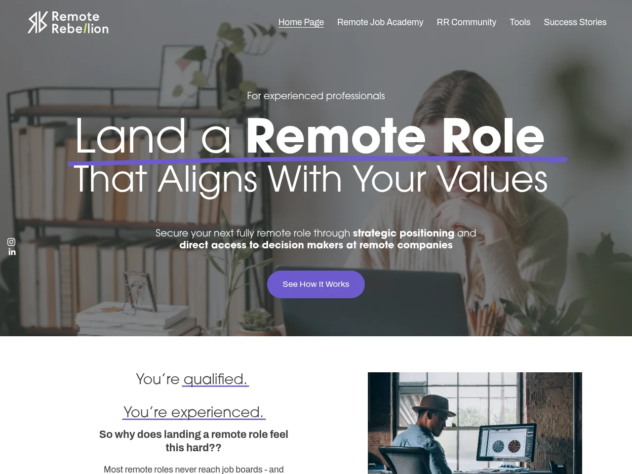 Remote Rebellion website screenshot