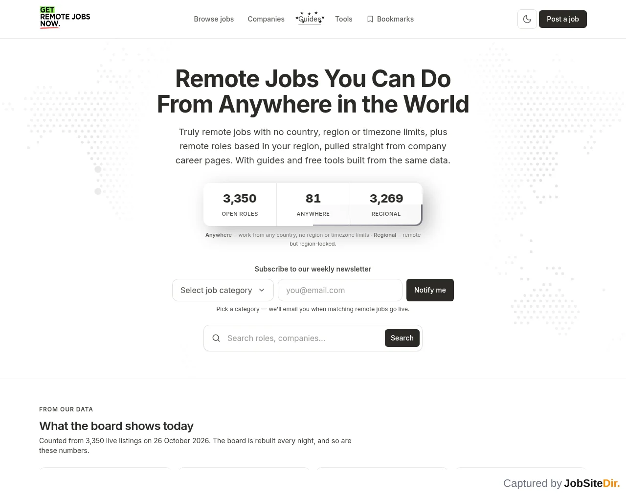 Get Remote Jobs Now screenshot Get Remote Jobs Now website screenshot