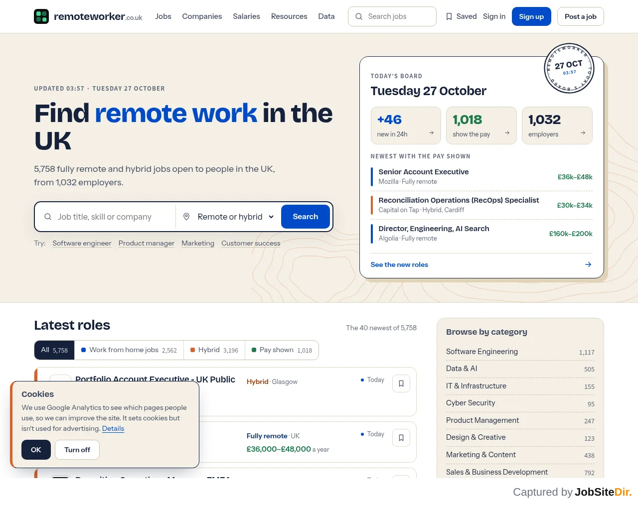 Remote Worker screenshot Remote Worker website screenshot