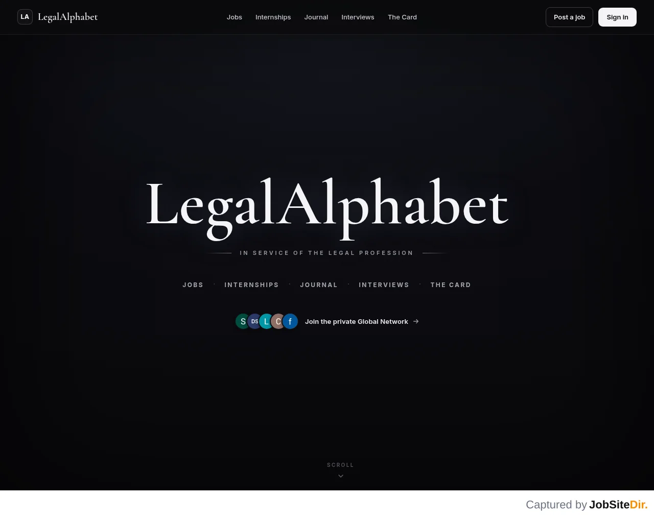 LegalAlphabet website screenshot
