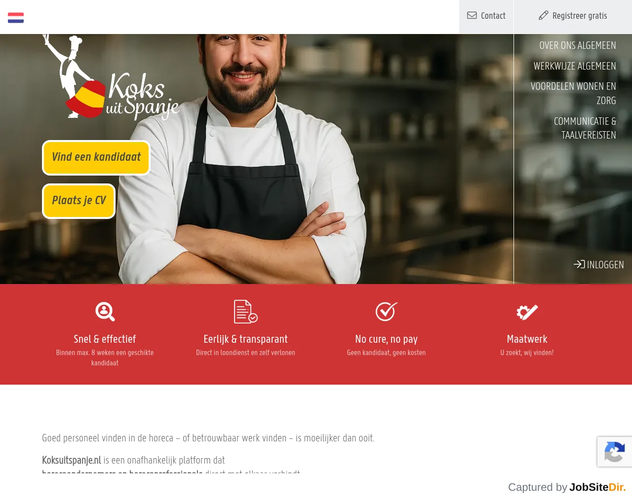 Koksuitspanje screenshot Koksuitspanje website screenshot