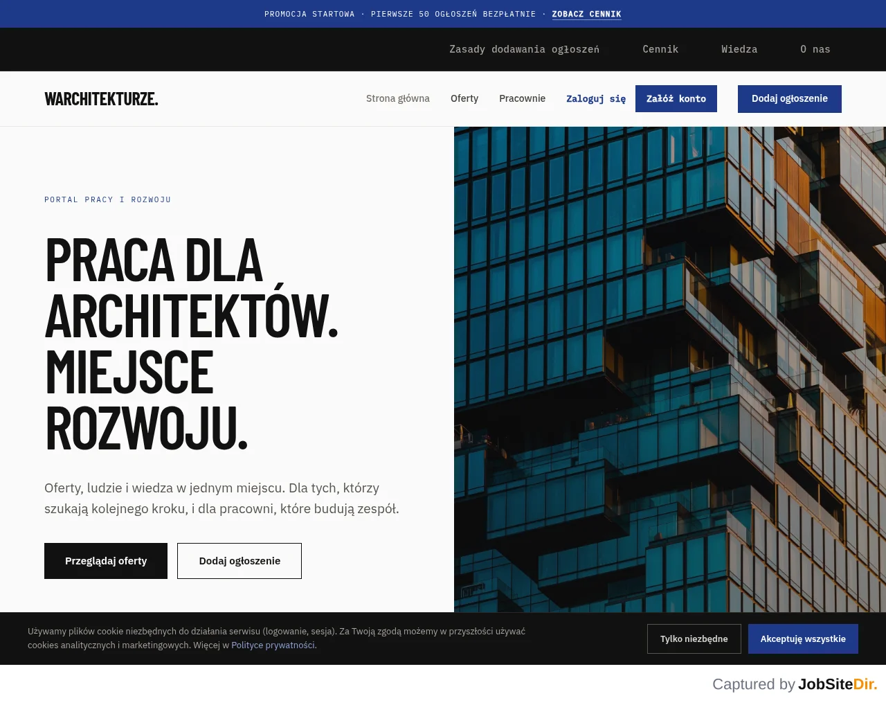 wArchitekturze screenshot wArchitekturze website screenshot